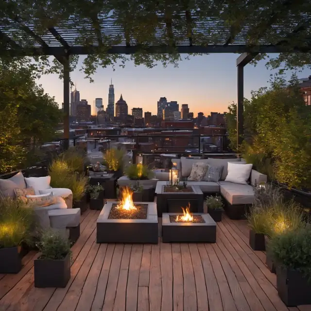 Concept render: Rooftop patio, placeholder imagery