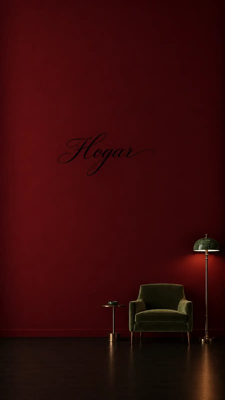 Red-wall lounge concept render